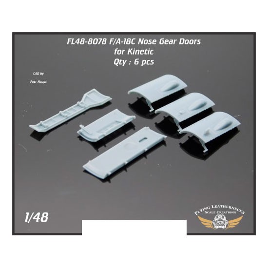 1/48 F/A-18A/C Landing Gear Doors for Kinetic kits