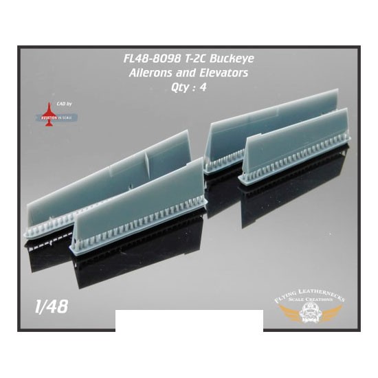 1/48 T-2 Buckeye Ailerons and Elevators for Special Hobby kit