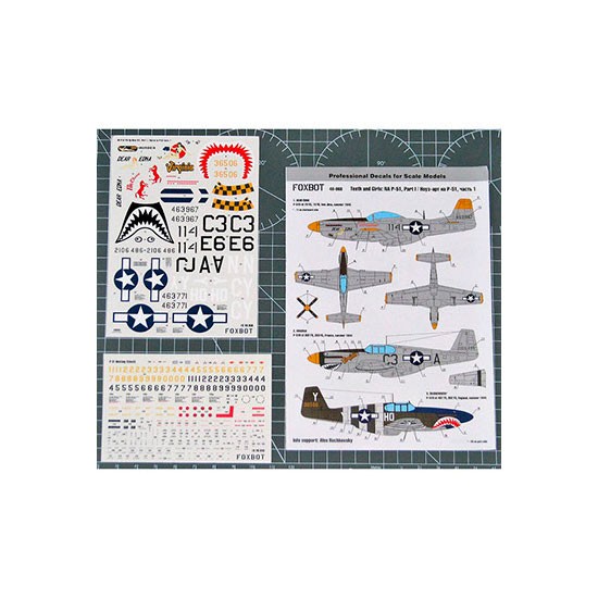 1/48 P-51 Mustang Nose art, Part 1 Decals for Academy/Airfix/Eduard/Fujimi/Hasegawa