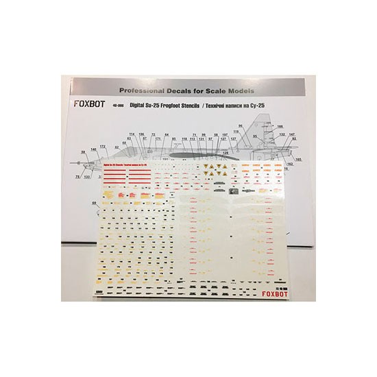 1/48 Digital Sukhoi Su-25 Stencils Decals for Revell/KP/OEZ/Smer/MisterCraft