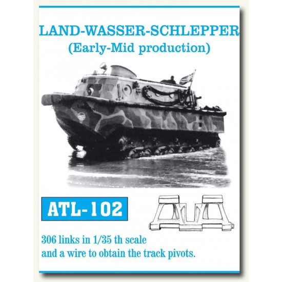 Metal Tracks for 1/35 Land-Wasser-Schlepper (Early Mid Production) (306 links)