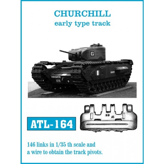 1/35 British Churchill Early Type Metal Tracks (146 links)