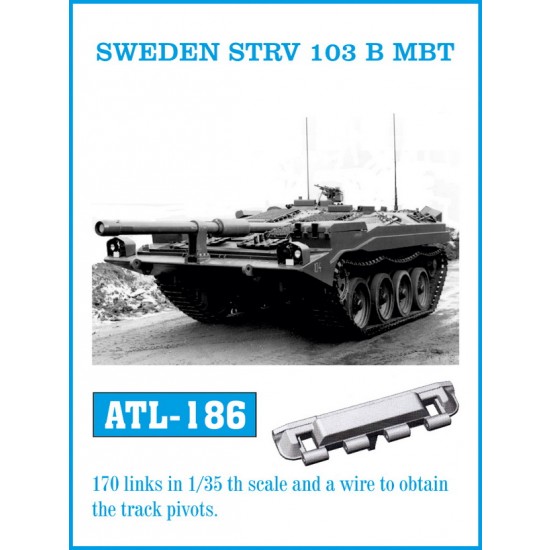 1/35 Sweden Stridsvagn 103B (Strv 103B) MBT Metal Tracks