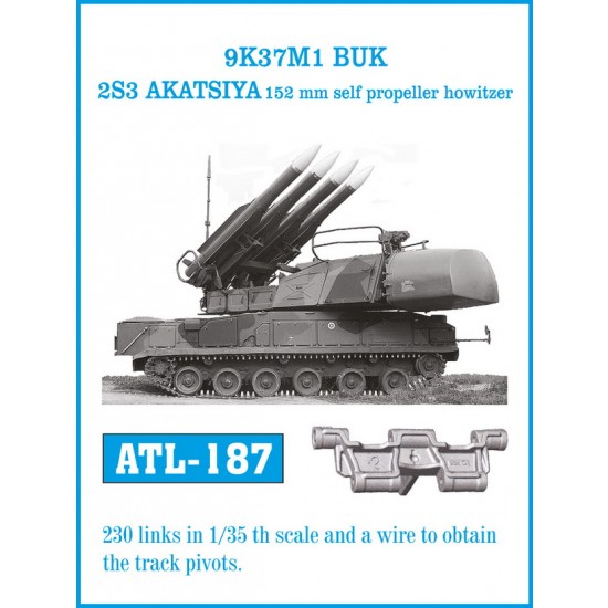 1/35 9K37M1 BUK 2S3 Akatsiya 152mm Self-propeller Howitzer Metal Tracks