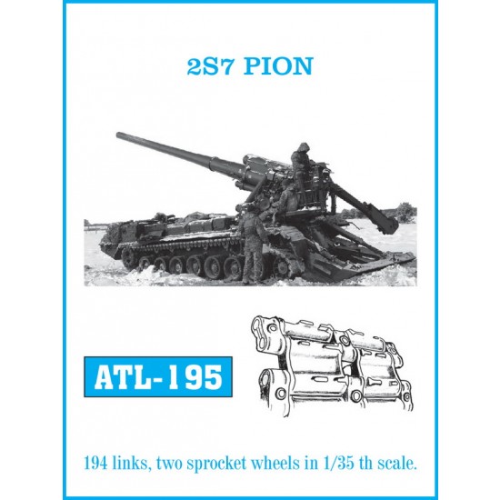 1/35 2S7 Pion Peony (Malka) Self-propelled Artillery Metal Tracks