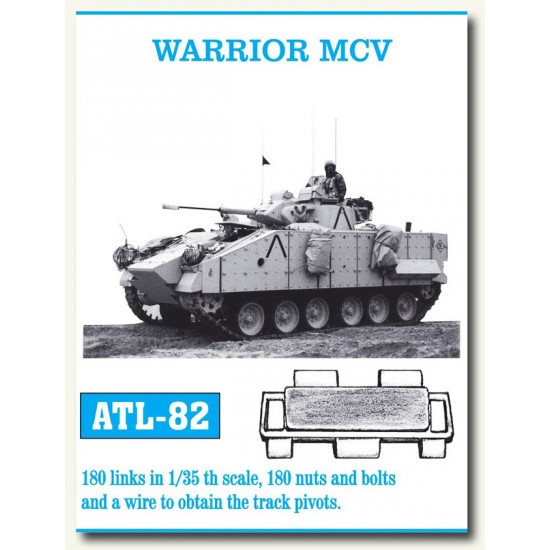 Metal Tracks for 1/35 Warrior MCV (180 links)