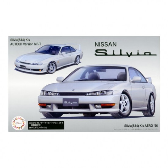 1/24 Nissan S14 Silvia K's Aero '96/Autech Version w/Window Frame Masking (ID84)