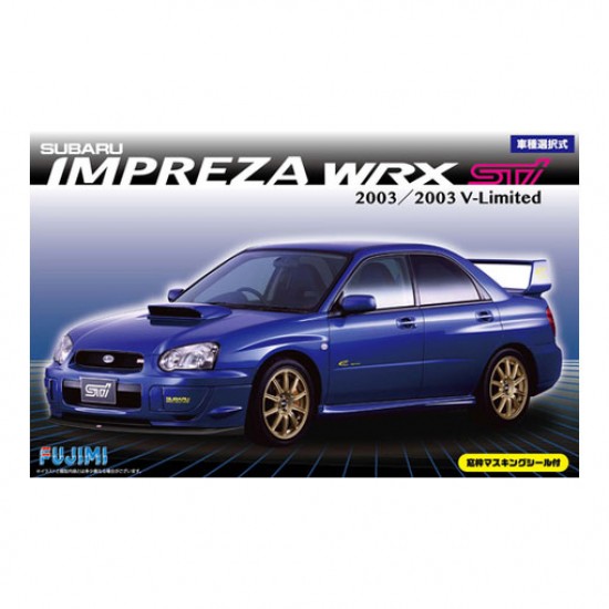 1/24 Subaru Impreza WRX Sti/2003 V-Limited with Window Frame Masking Stickers