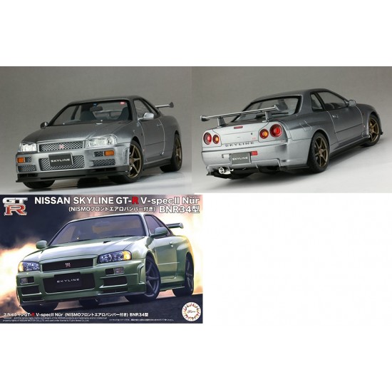 1/24 Skyline GT-R V-specII Nur w/Nismo Front Aero Bumper (ID-285)