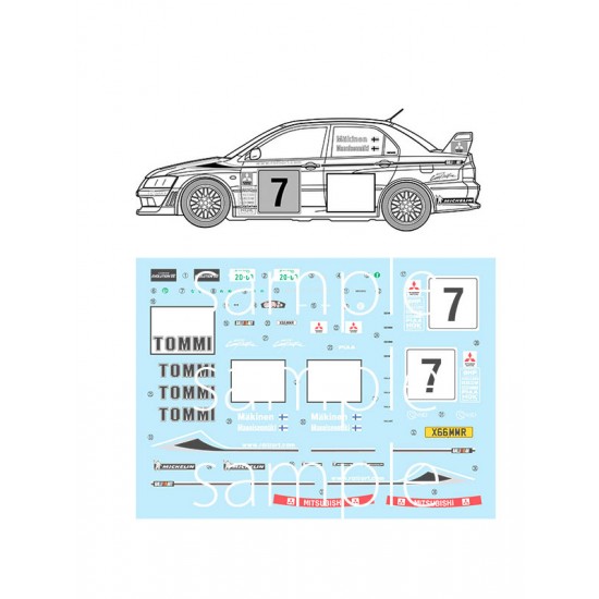 1/24 Lancer Evolution VII WRC Rally Model [ID-311]