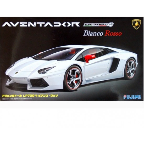 1/24 (RS6) Lamborghini Aventador LP700-4 Bianco Rosso