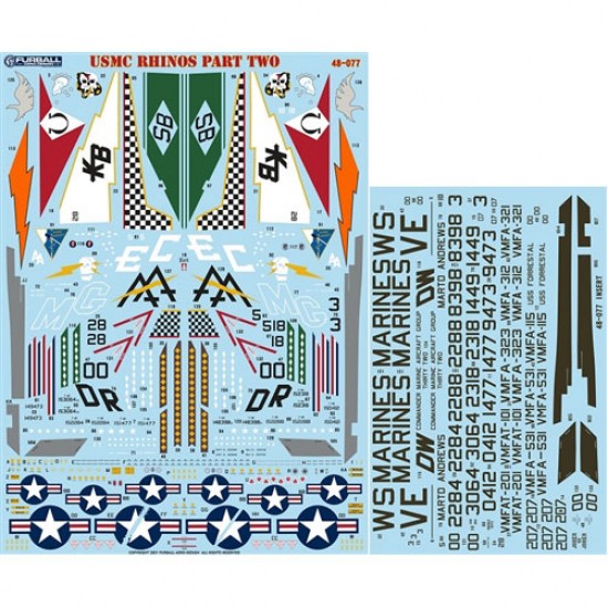 Decals for 1/48 USMC F-4B/J Rhinos Part 2