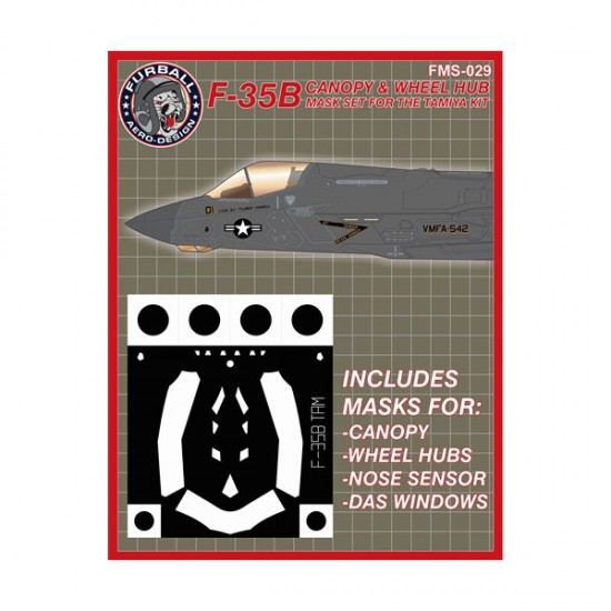 1/48 F-35B Lightning II Vinyl Mask Set for Tamiya Kit