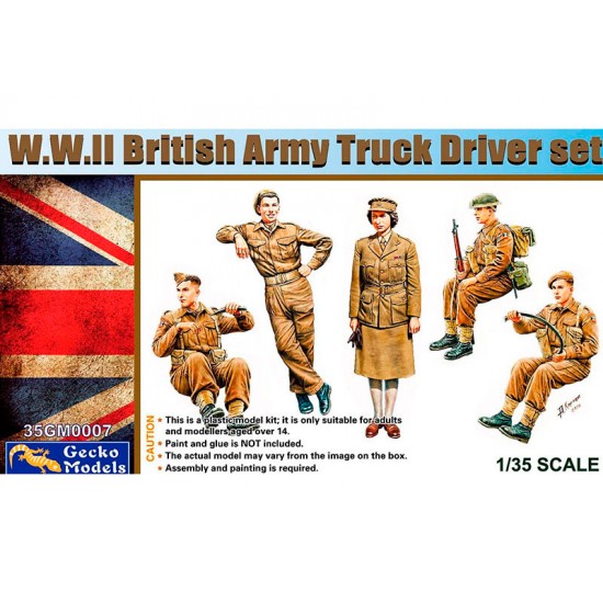 1/35 WWII British Army Truck Drivers set (5 figures)