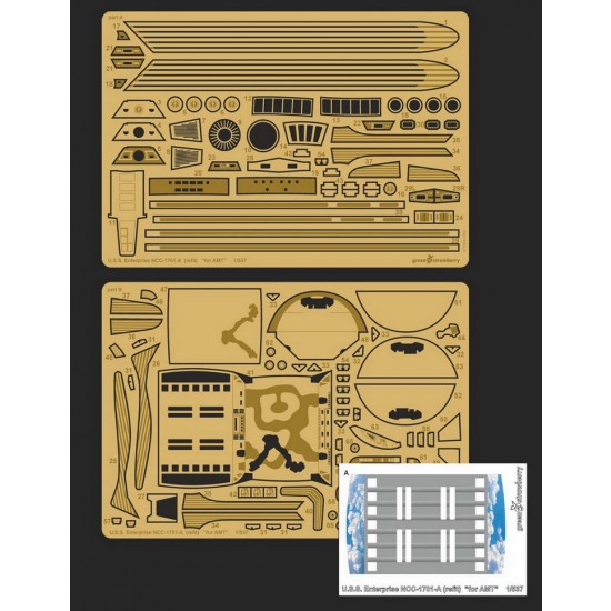 1/537 USS Enterprise NCC-1701-A (refit) Detail Set for AMT kits