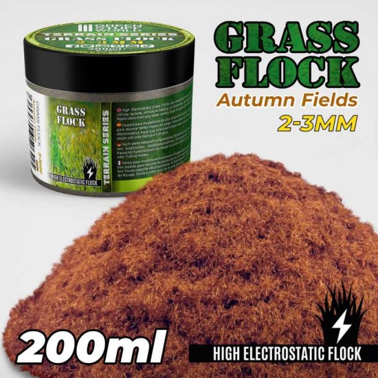 Grass Flock - Autumn Fields 2-3mm (200ml high electrostatic flock)