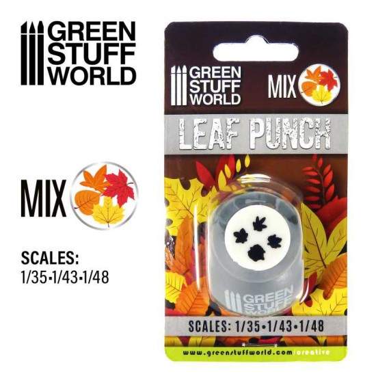 Miniature Leaf Punch (grey) for 1/35 1/43 1/48 (54mm, 32mm, 28mm Scale)