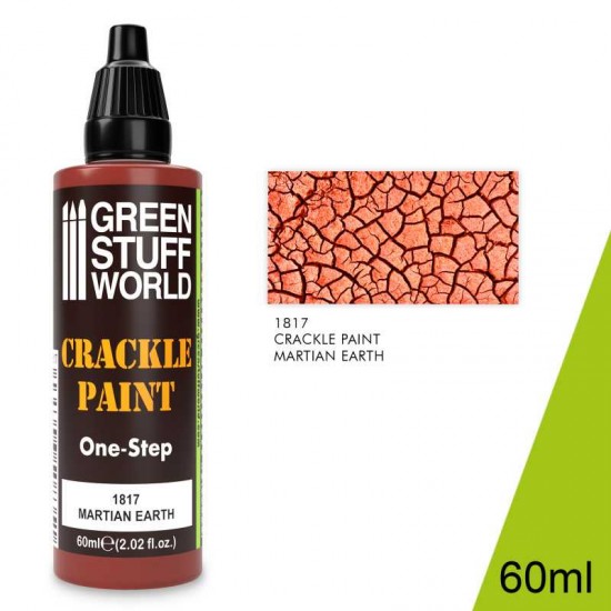 Acrylic Crackle Paint - Martian Earth (60ml, water-based)