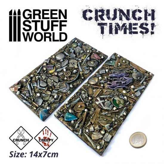 Battlefield Ruins Base (2 resin plates in size 70x140mm)