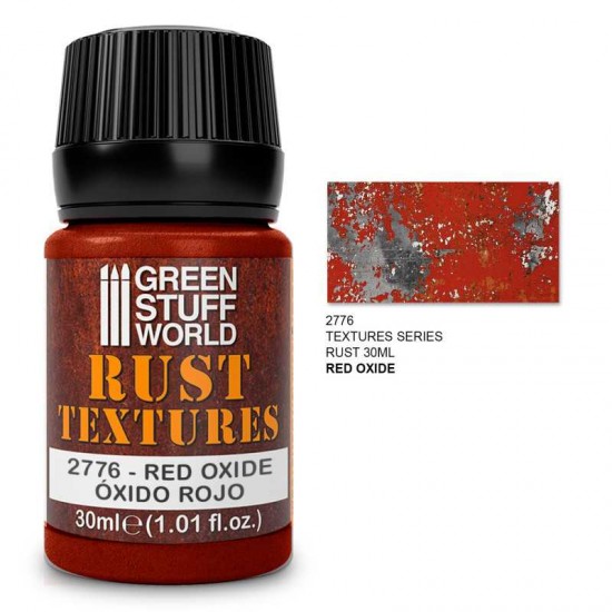 Rust Textures - Red Oxide Rust (30ml Acrylic Textured Paste)