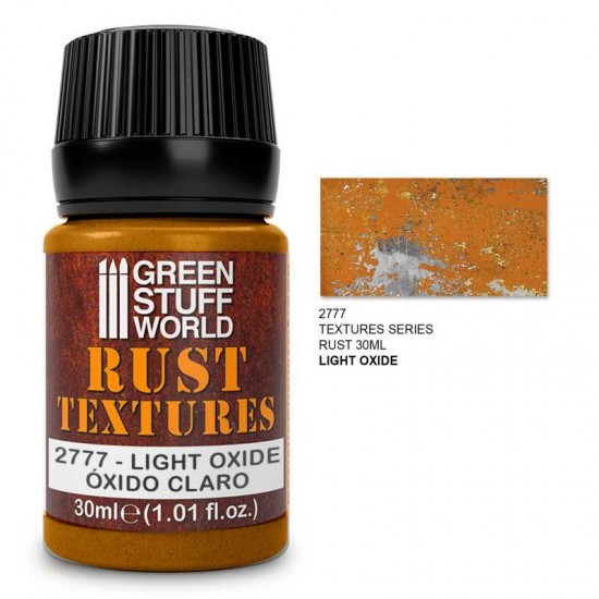 Rust Textures - Light Oxide Rust (30ml Acrylic Textured Paste)