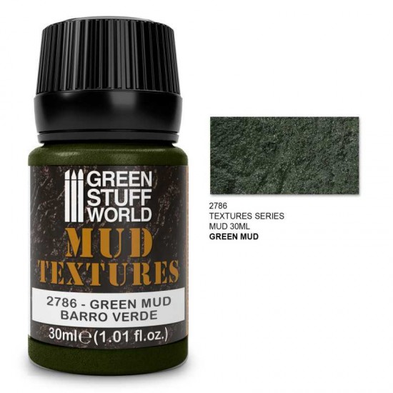 Mud Textures - Green Mud (30ml Acrylic Textured Paste)