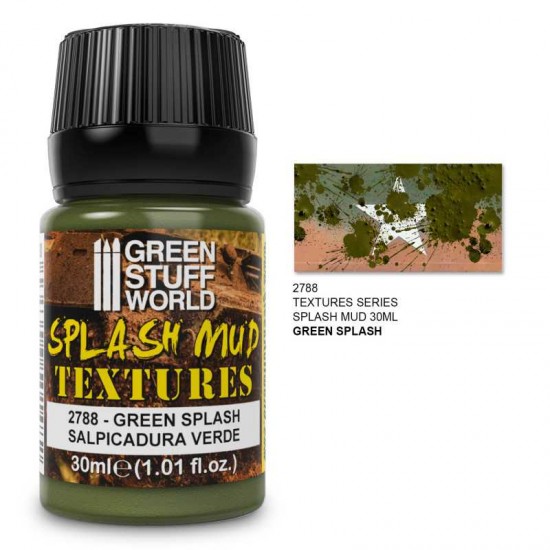 Splash Mud Textures - Green (30ml Acrylic Textured Paste)