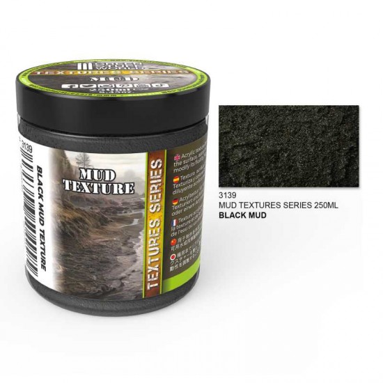 Mud Texture - Black Mud (acrylic Paste 250ml)