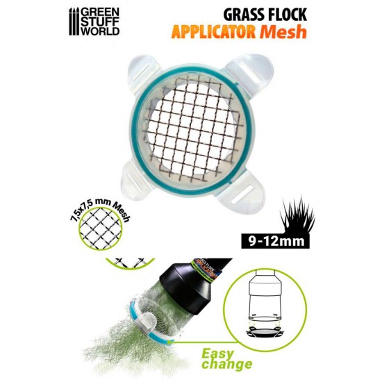 Large Grid Mesh (7.5x7.5mm) for Grass Flock Applicator (applying fibers 9-12mm)