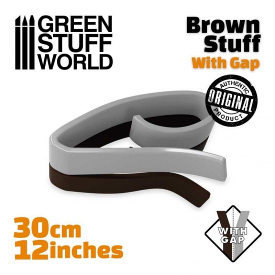 Brown Stuff Aluminium Putty Tape 30cm/12inches with Gap (two-part epoxy putty)