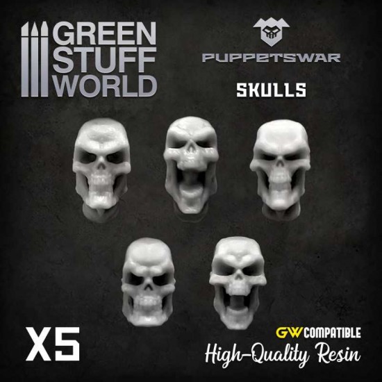 Puppetswar Skulls for 28/32mm Wargame Miniatures