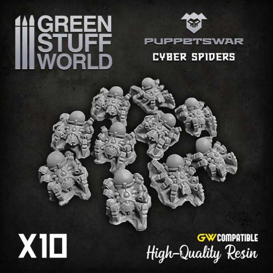 Puppetswar Cyber Spiders for 28/32mm Wargame Miniatures