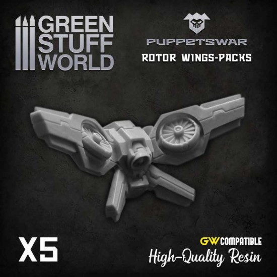 Puppetswar Rotor Wings-Packs for 28/32mm Wargame Miniatures