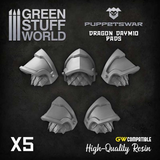 Puppetswar Dragon Daymio Pads for 28/32mm Wargame Miniatures