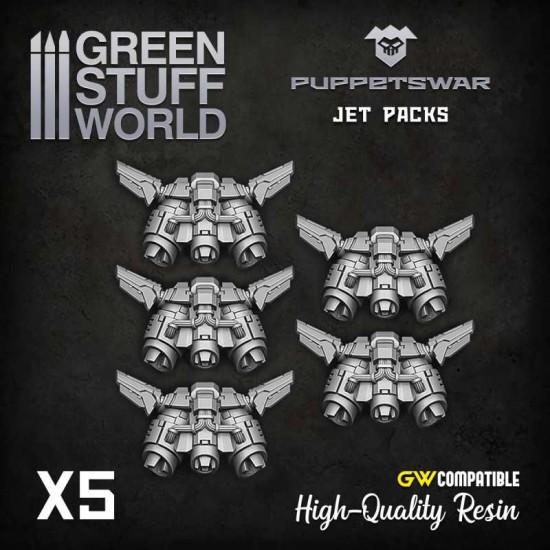 Puppetswar Jet Packs for 28/32mm Wargame Miniatures