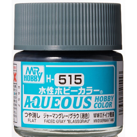 Water-Based Acrylic Paint - Aqueous Flat Faded Grey Blassg (10ml)