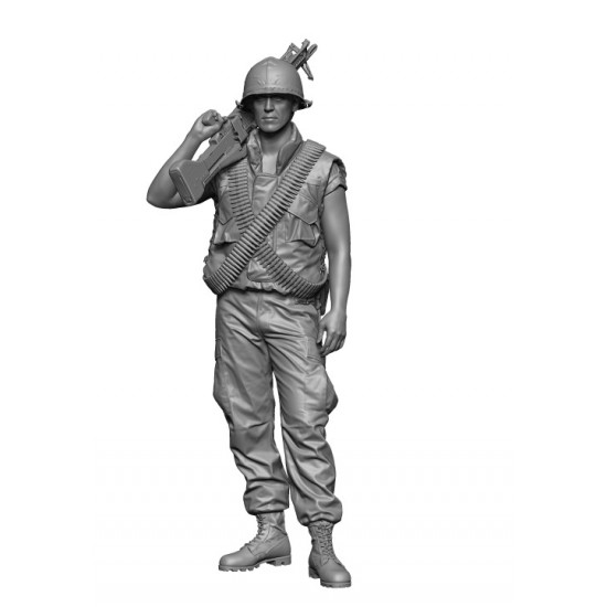 1/16 Vietnam War US M60 Gunner