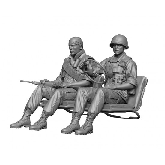 1/35 US MUTT Jeep Driver and Crew, Vietnam (2 figures)