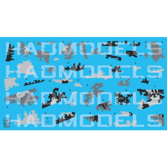 Decal for 1/72 SU-25 Ukrainian Digit Camouflage