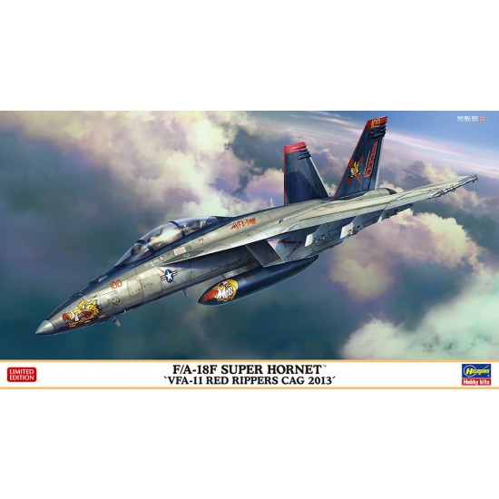 1/72 Modern US Jet Fighter F/A-18F Super Hornet "Vfa-11 Red Rippers Cag 2013"