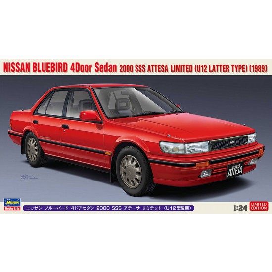 1/24 Japanese Saloon Car Nissan Bluebird 4 Door Sedan SSS-Attesa Limited (U12) Late