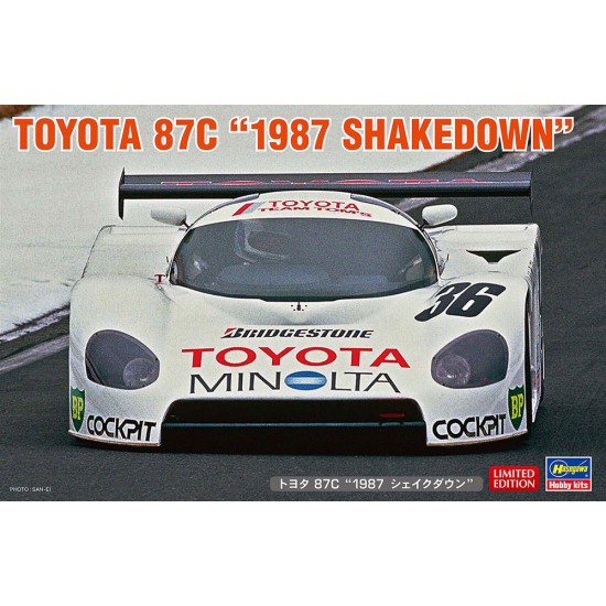 1/24 Japanese Group C Race Car Toyota 87C "1987 Shakedown"