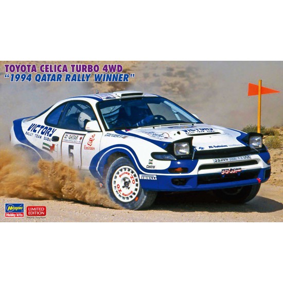 1/24 Japanese Toyota Celica Turbo 4WD 1994 Qatar Rally Winner Rally Race Car