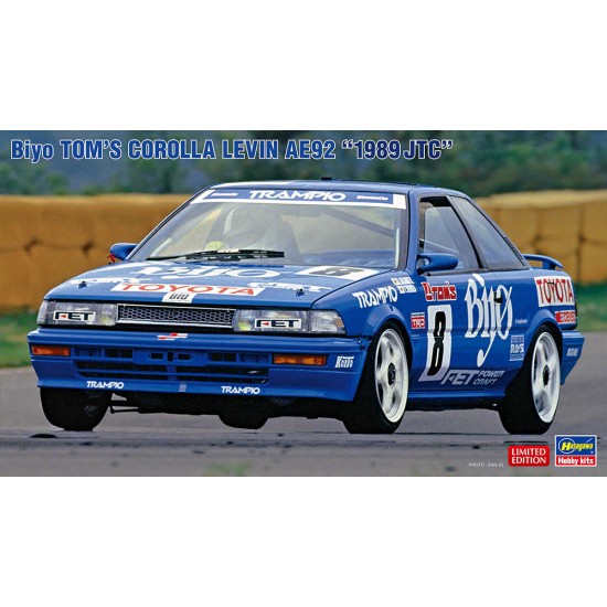 1/24 Japanese Biyo Tom's Corolla Levin AE92 1989 JTC Race Car