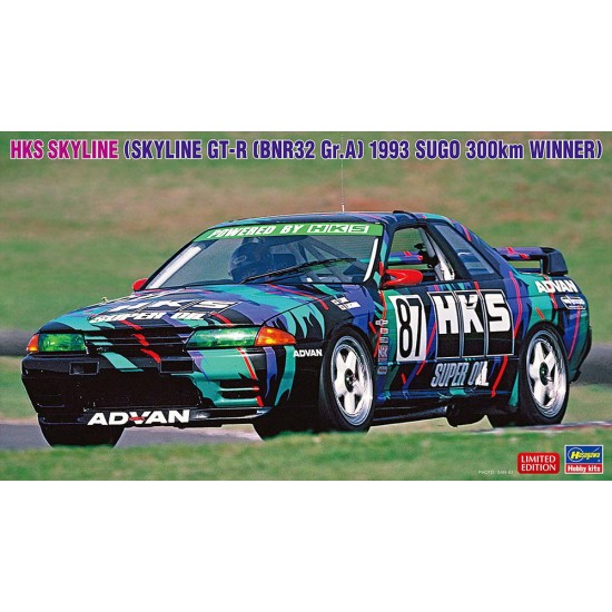 1/24 HKS SKYLINE GT-R [BNR32 Gr.A] 1993 SUGO 300km WINNER - Jananese Race Car