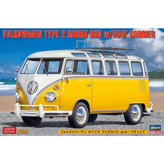 1/24 Volkswagen Type 2 Micro Bus with Roof Carrier