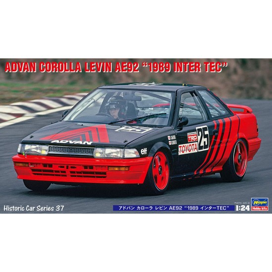 1/24 Japanese Race Car Advan Corolla Levin AE92 1989 Inter Tec