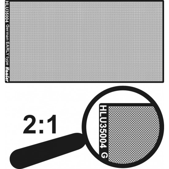 1/35 Engraved Plate-German Early Type (PE total dim. 100x50mm)