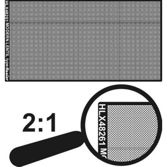 1/48 Engraved Plate-Modern Lentil Type (PE total dim. 100x50mm)