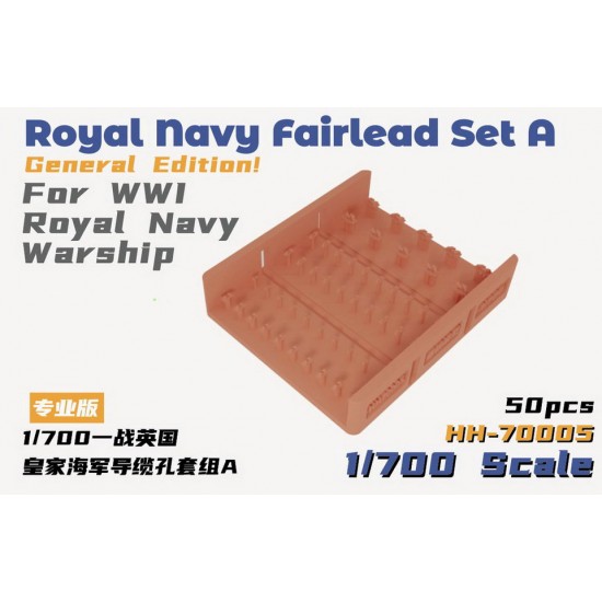 1/700 WWI Royal Navy Warship Fairlead Set A General Edition